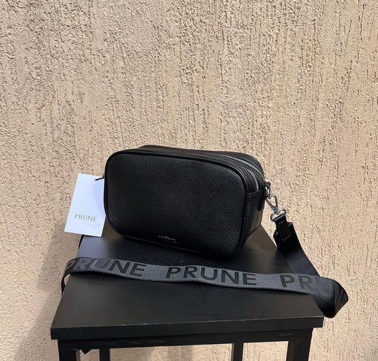 Bandolera cuero doble cierre prüne