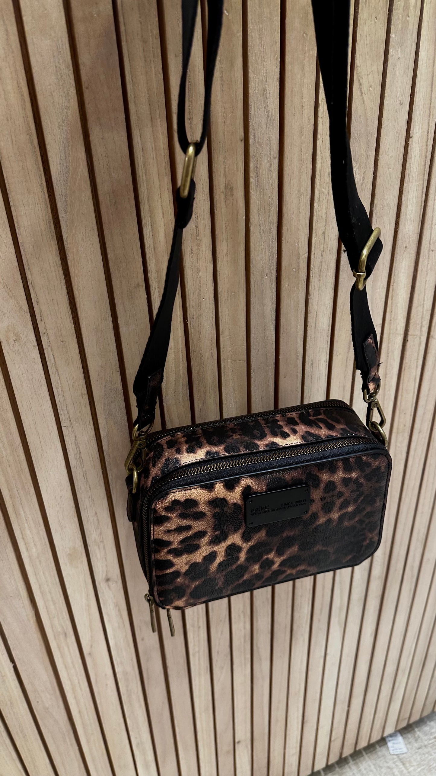 Bandolera Animal print Prüne