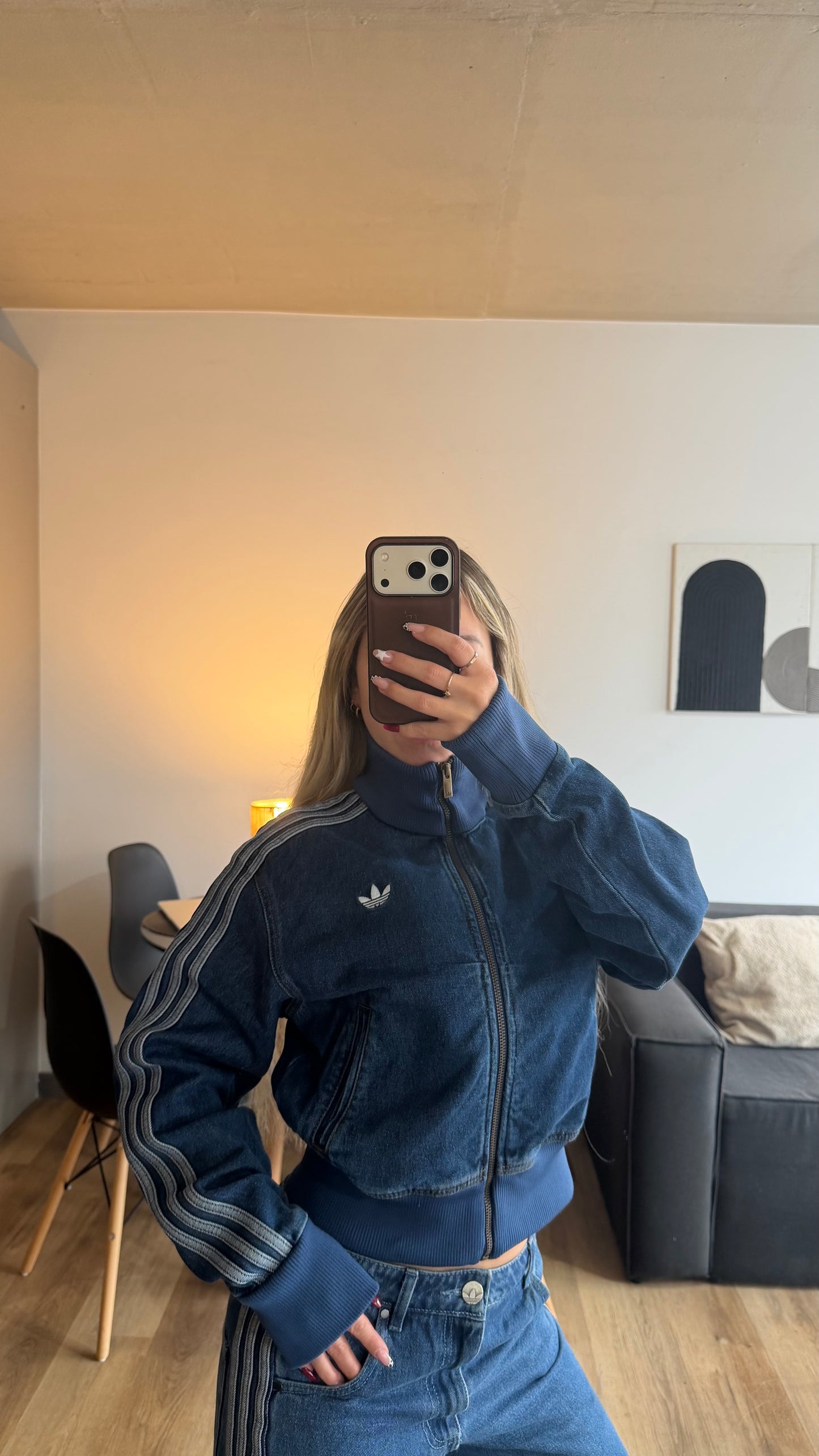 Campera denim Adidas