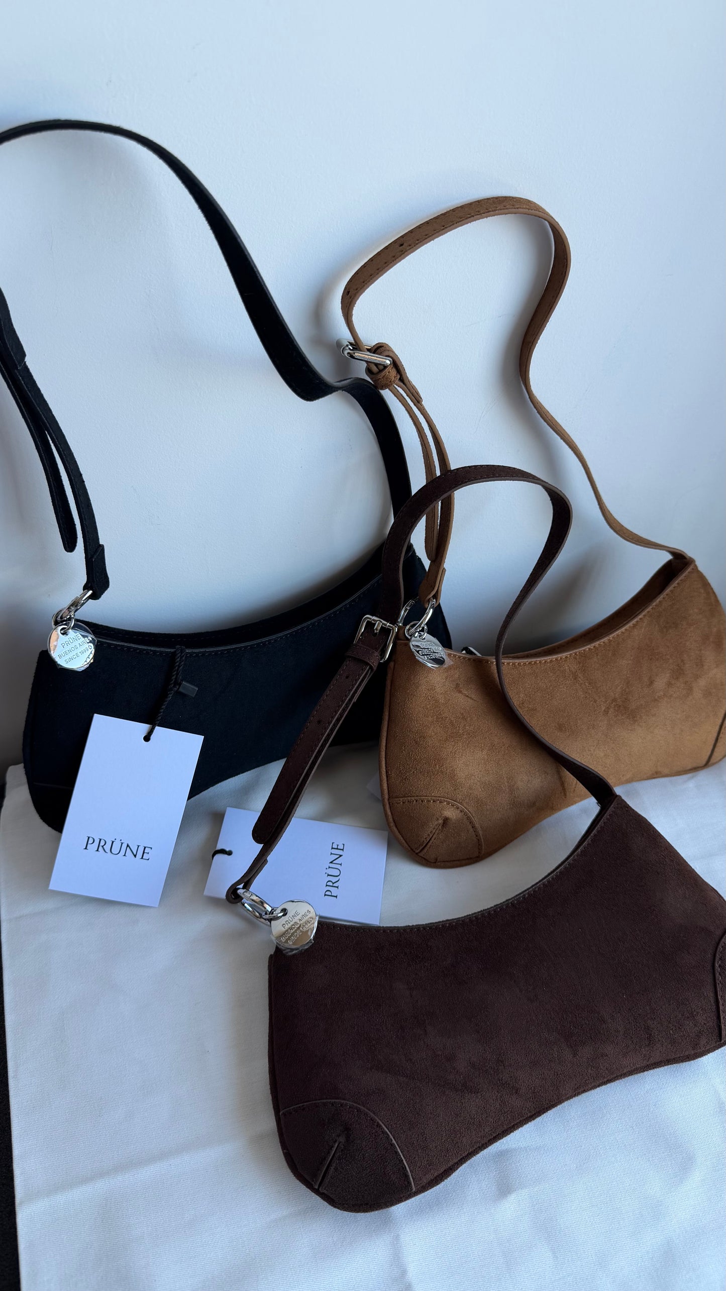Mini bag Prüne gamuza