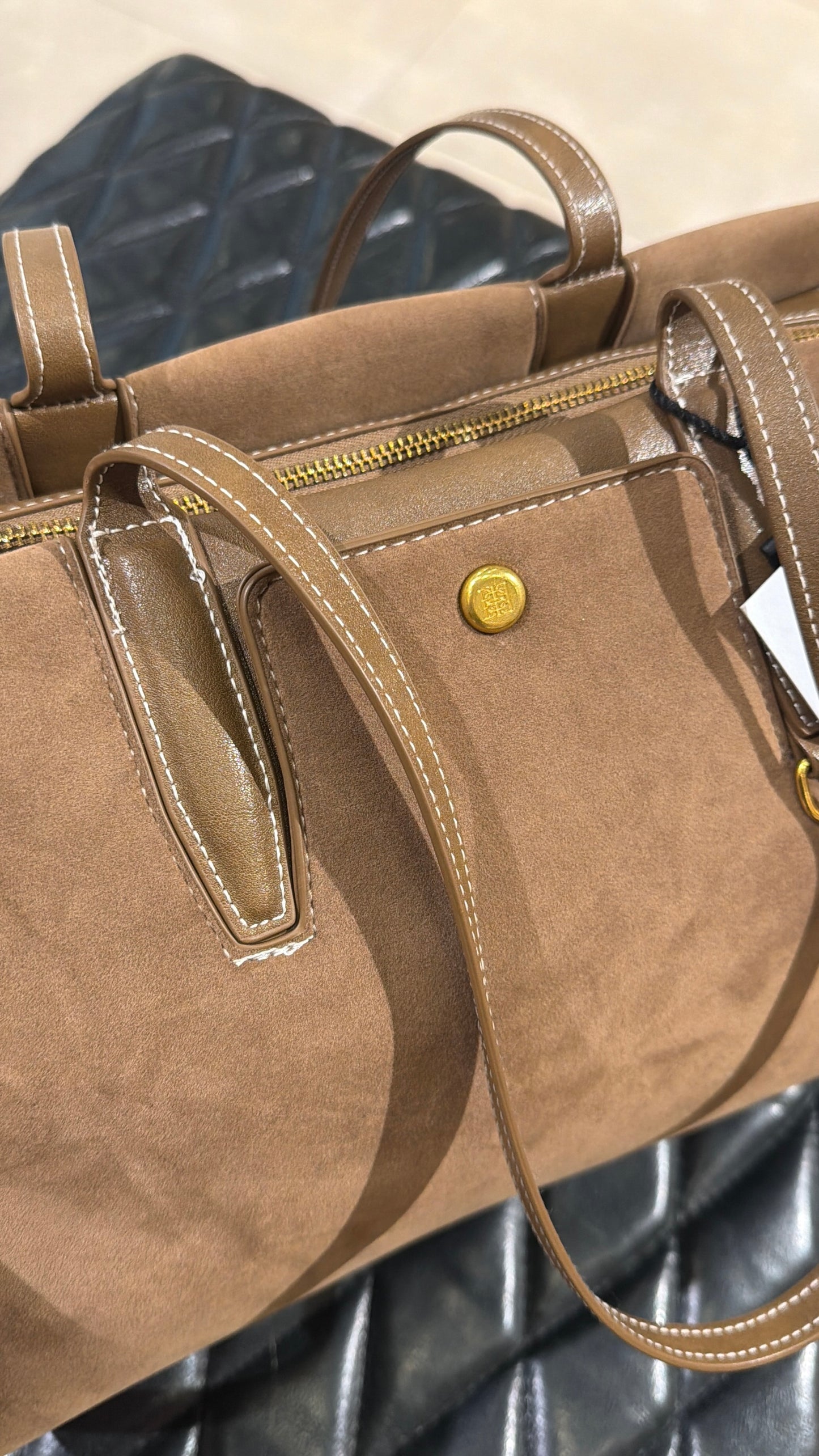 Mega bolso gamuza Prüne