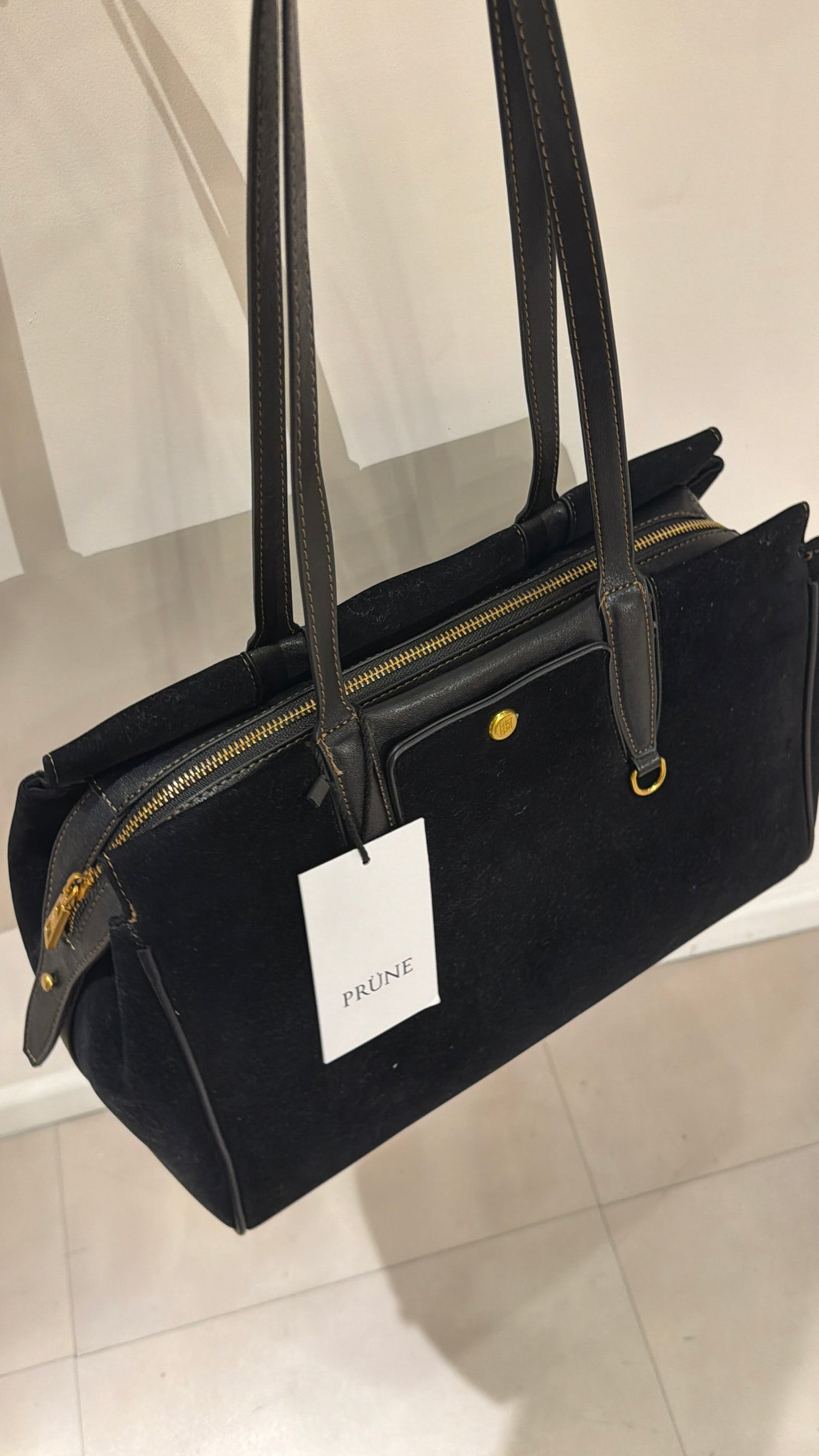 Mega bolso gamuza Prüne