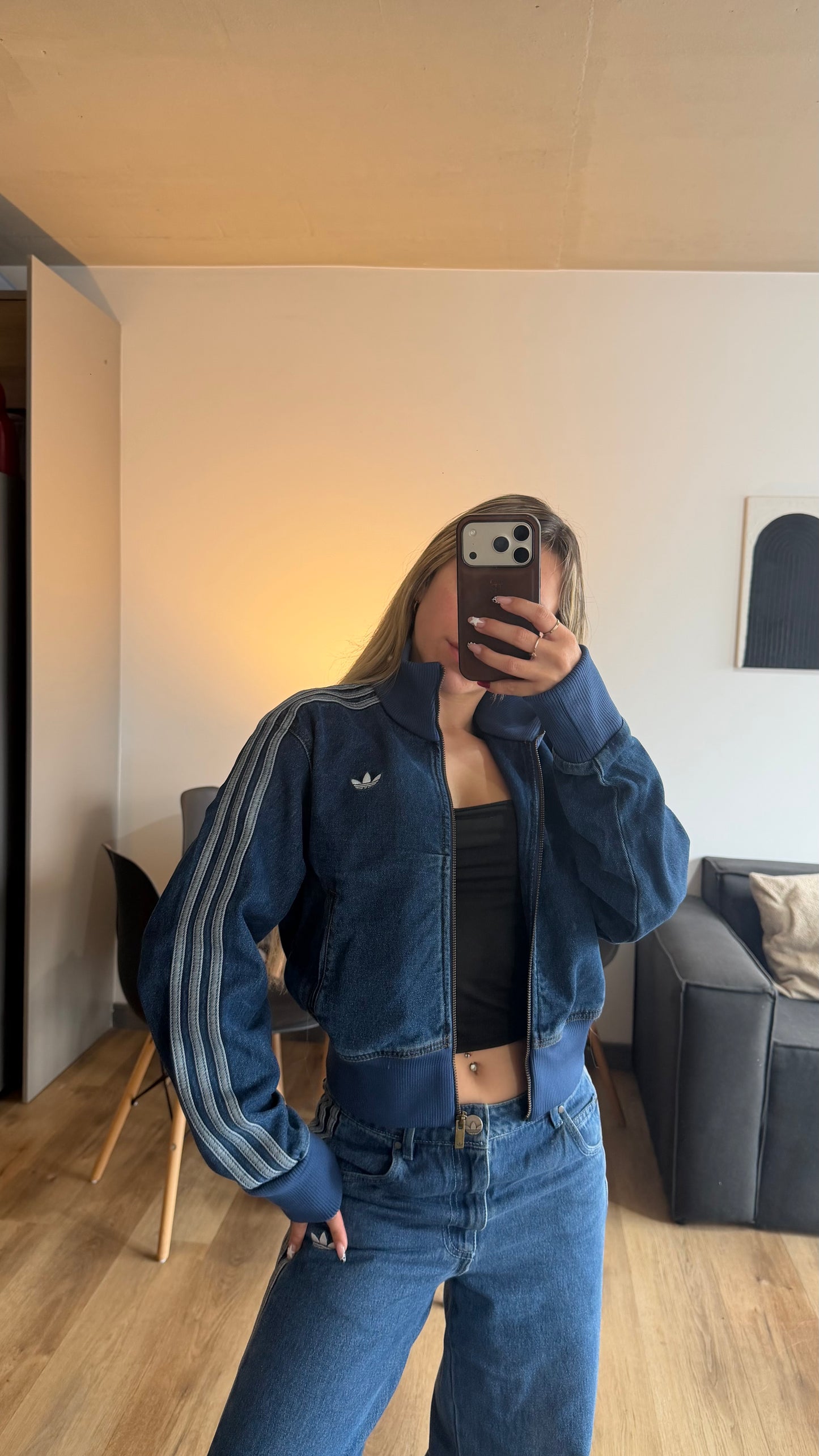 Campera denim Adidas