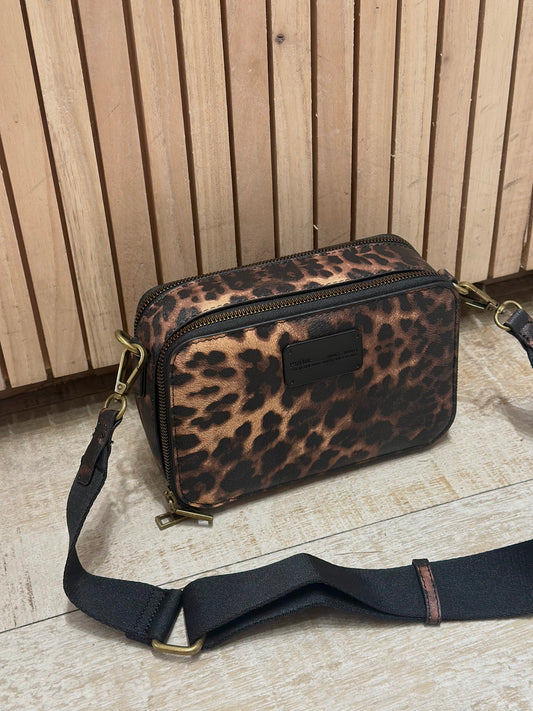 Bandolera Animal print Prüne